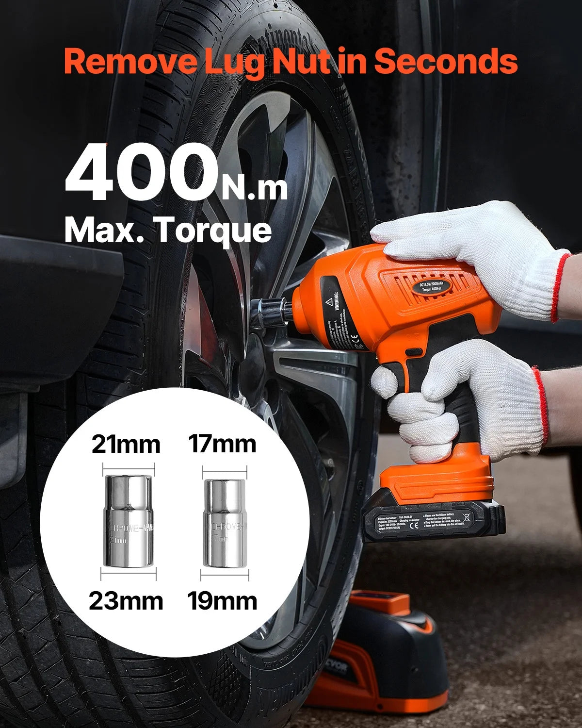 KFFKFF Electric Car Jack, 5 Tons/11000 lbs, Automated Scissor Lift with Electric Torque Wrench, Tire Swap Assistance with Illuminated LED & Wireless Command, Compact Lift Set for Sedan, SUV, Truck