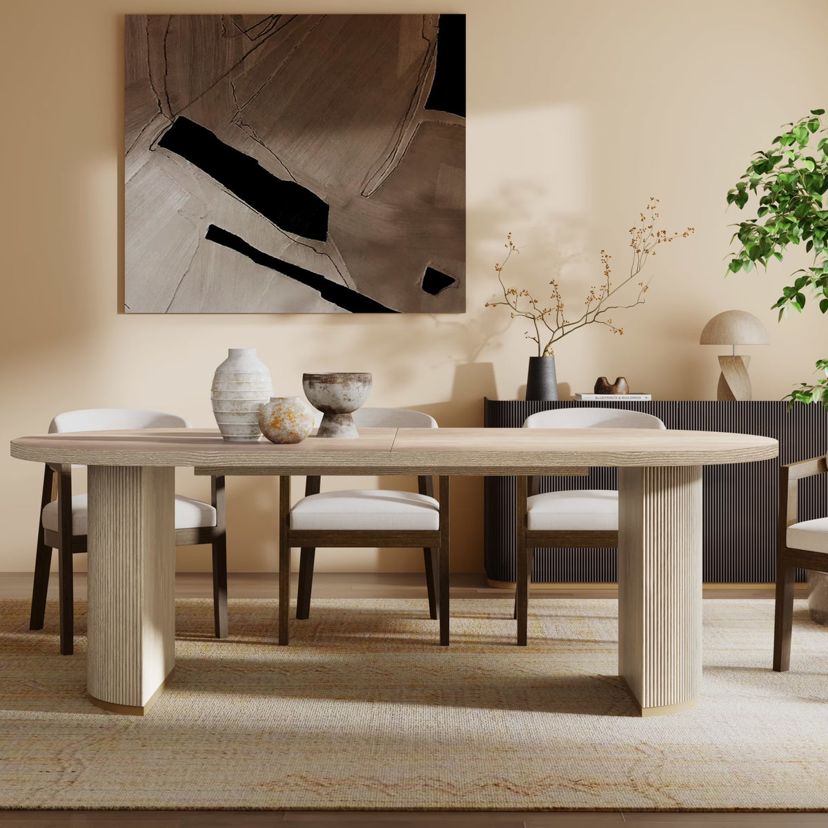 Christopher Knight Home Minimalist 88 Oval Dining Table for 4-6, Espresso