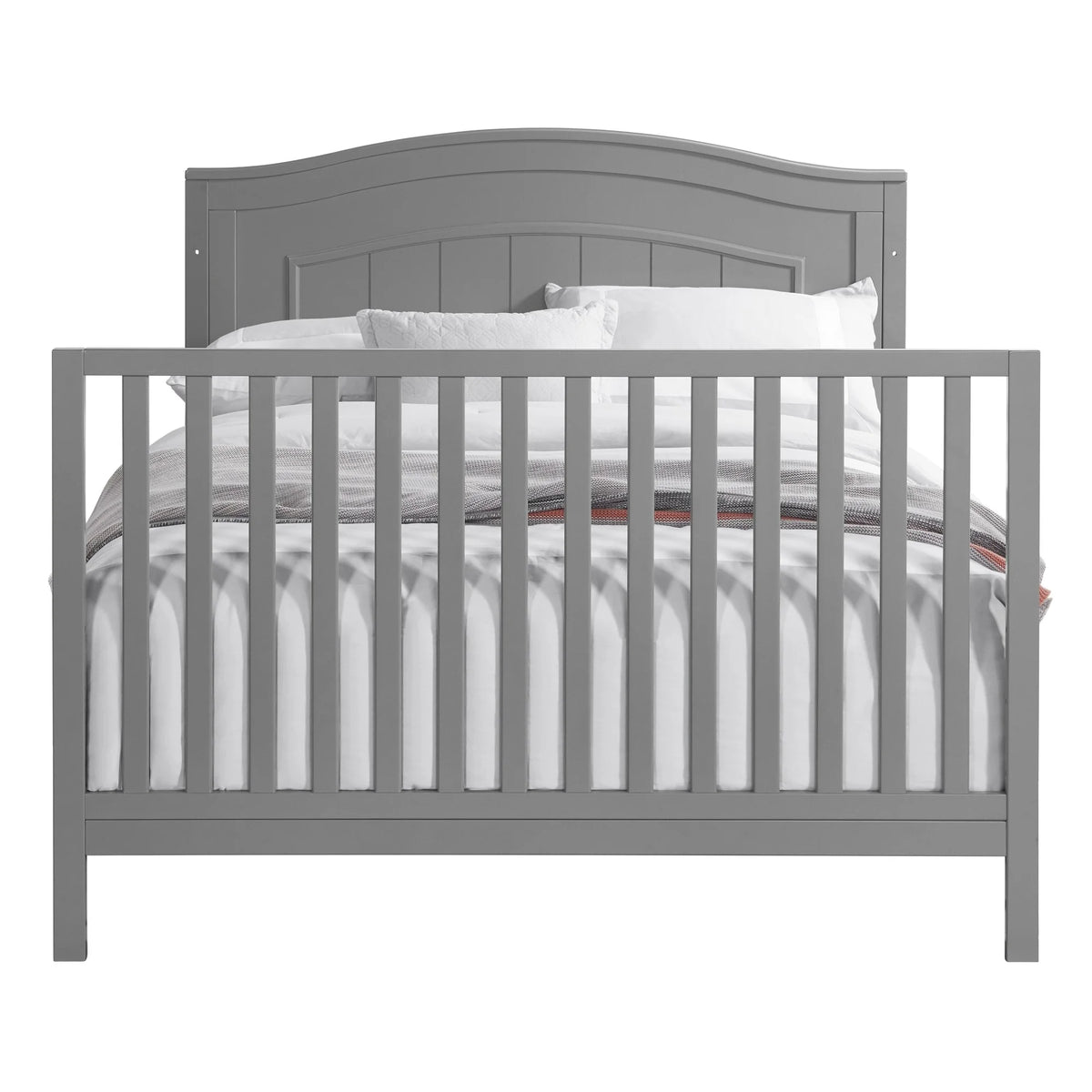 Oxford Baby North Bay 4-in-1 Convertible Crib, Snow White, GREENGUARD Gold Certified, Wooden Crib