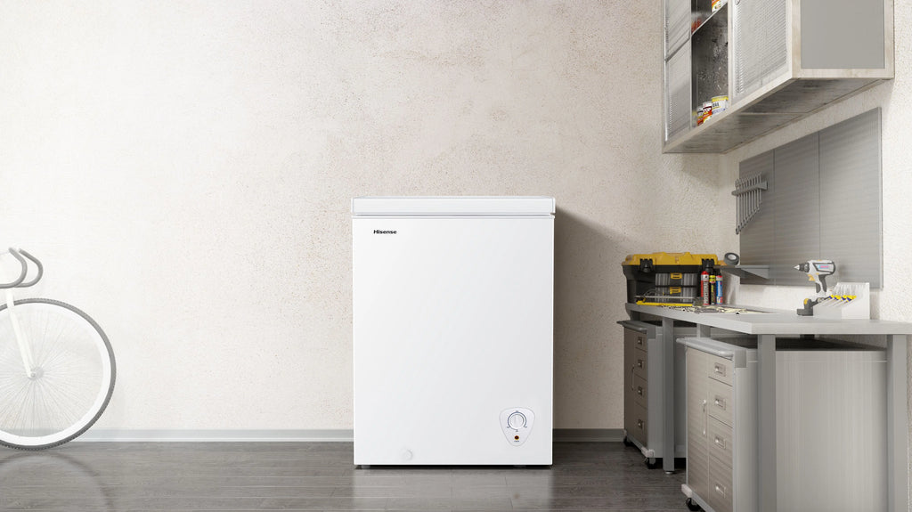 Hisense Garage Ready 5 cf ft Chest Freezer- White
