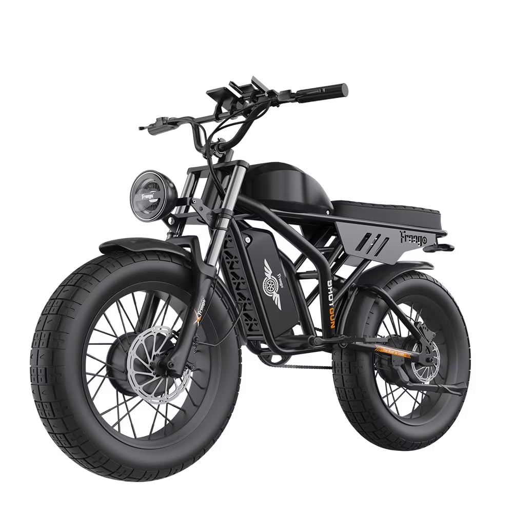 Freego F3 Pro 2000W Dual Motor Electric Bike for Adults,  & Dual Battery 48V/40Ah, 20"x4.0" Fat Tires Off Road Electric Bicycle with Removable Battery, 34MPH&68 Long Range E Bike UL2849