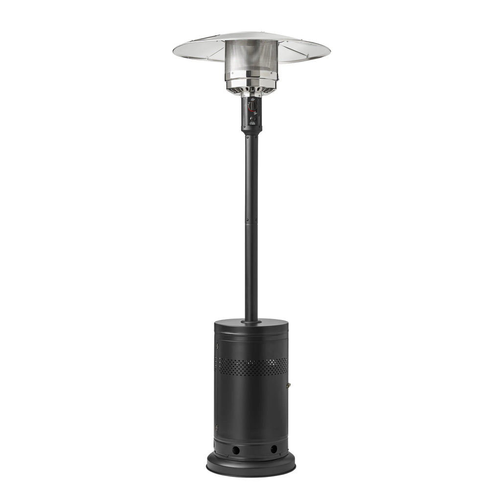 Mainstays 48,000 BTU Freestanding Metal Propane Patio Heater, Black