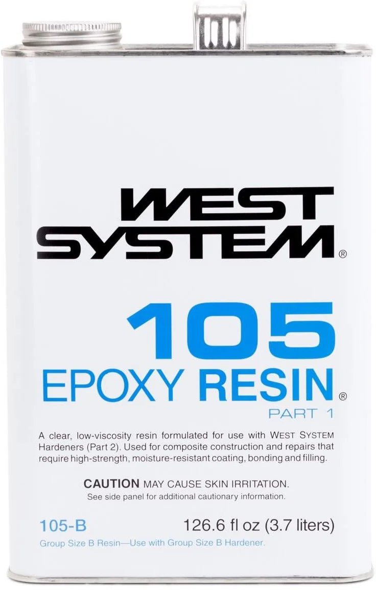 West System 105B Epoxy Resin with 205B Fast Epoxy Hardener & 300 Mini Pumps Set