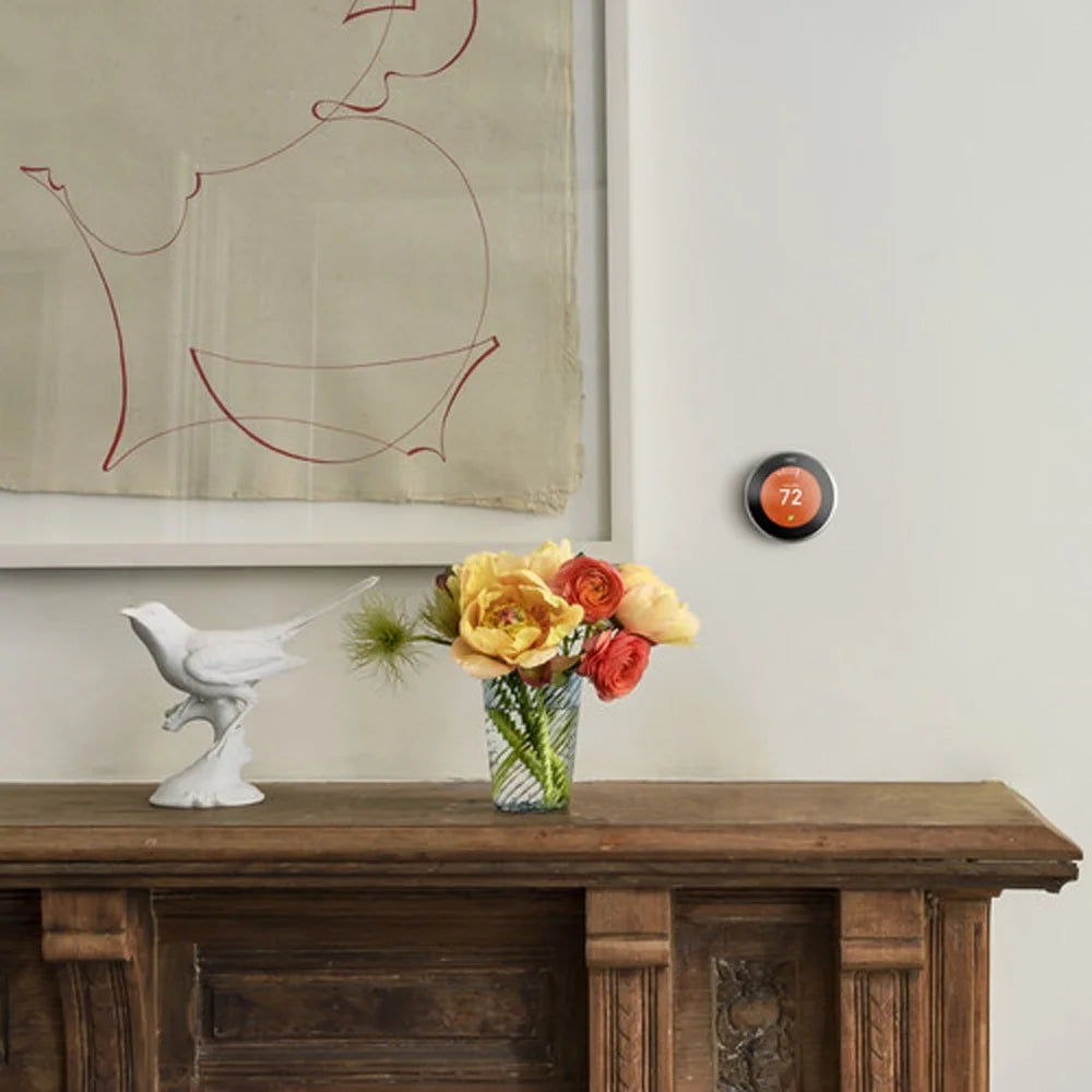 Nest Learning Thermostat - 3rd Generation - Stainless Steel with Nest Temperature Sensor