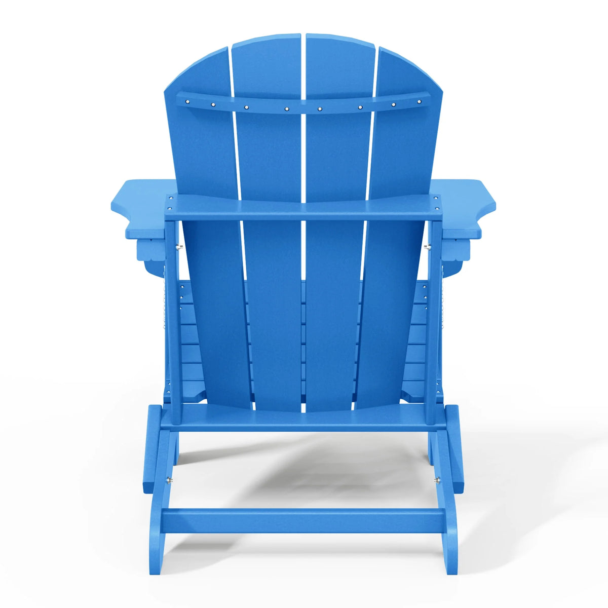 Westintrends Outdoor Folding HDPE Adirondack Chair, Patio Seat, Weather Resistant, Dark Brown