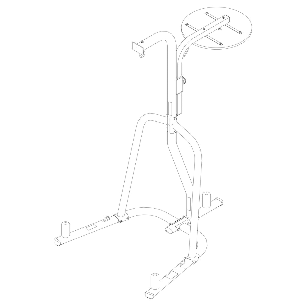 Everlast Dual Station Heavy Duty Powder Coated Steel Heavy and Speed Bag Stand