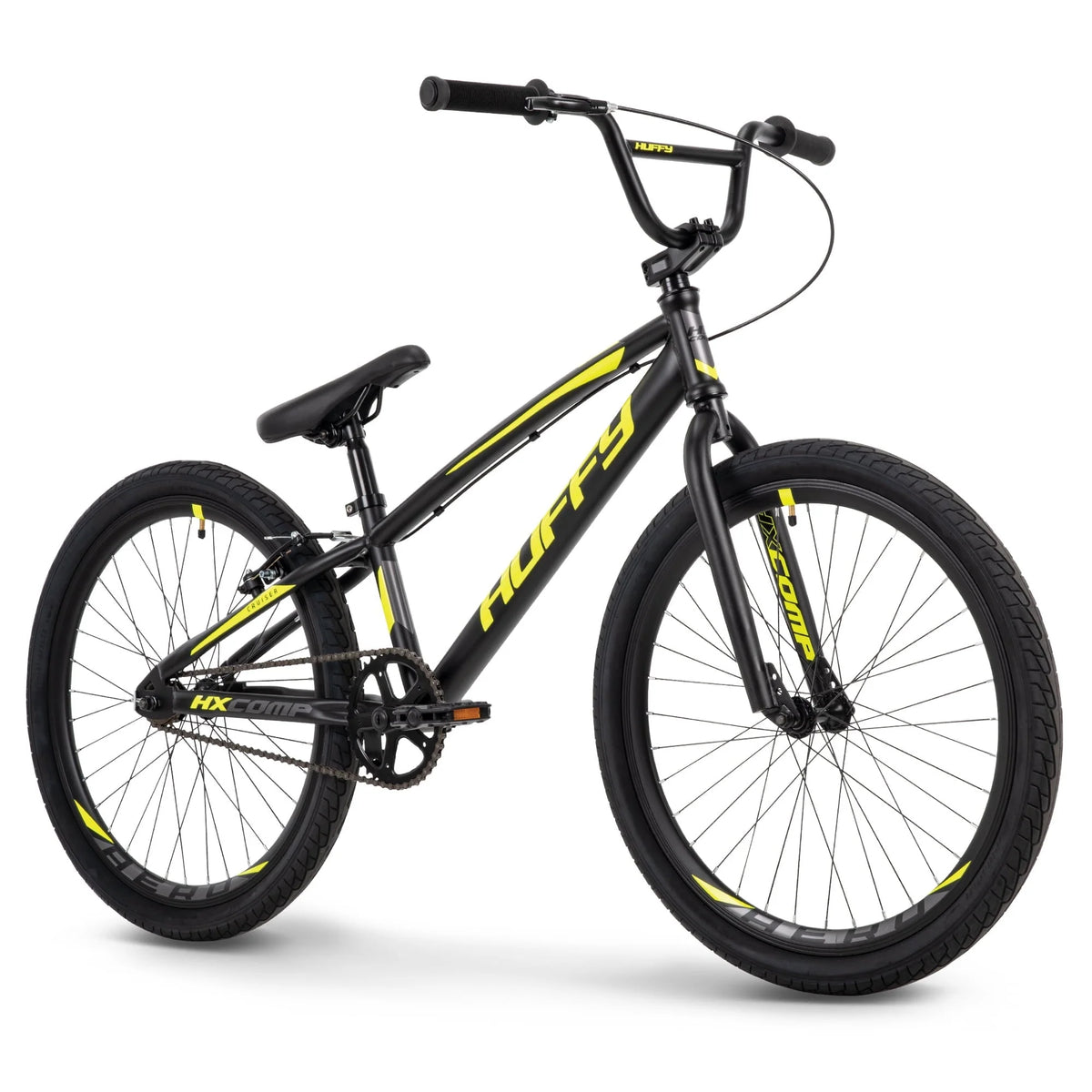 HX Cruiser 24-inch BMX Bike for Boys, Black/Yellow