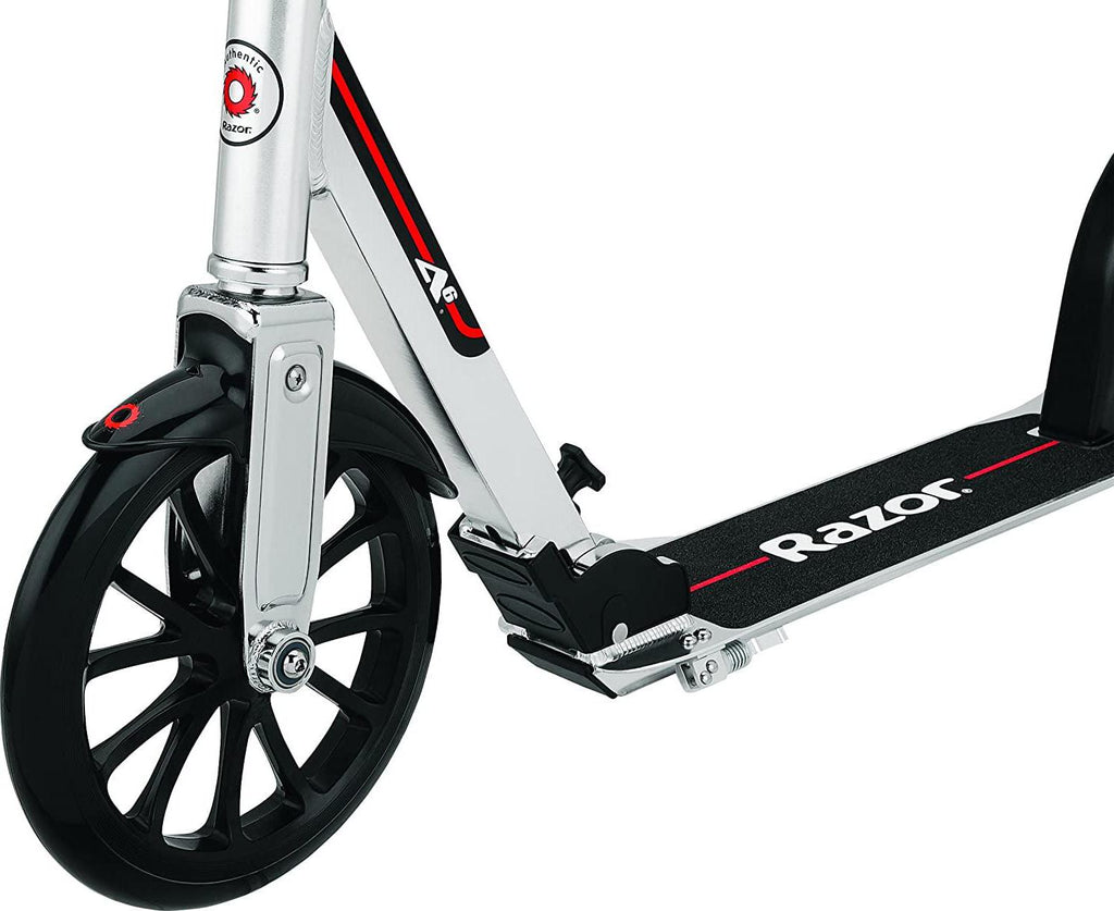 Razor A6 Kick Scooter - 10″ Wheels. Anodized Aluminum. Foldable. Lightweight. for Teen &amp; Adult