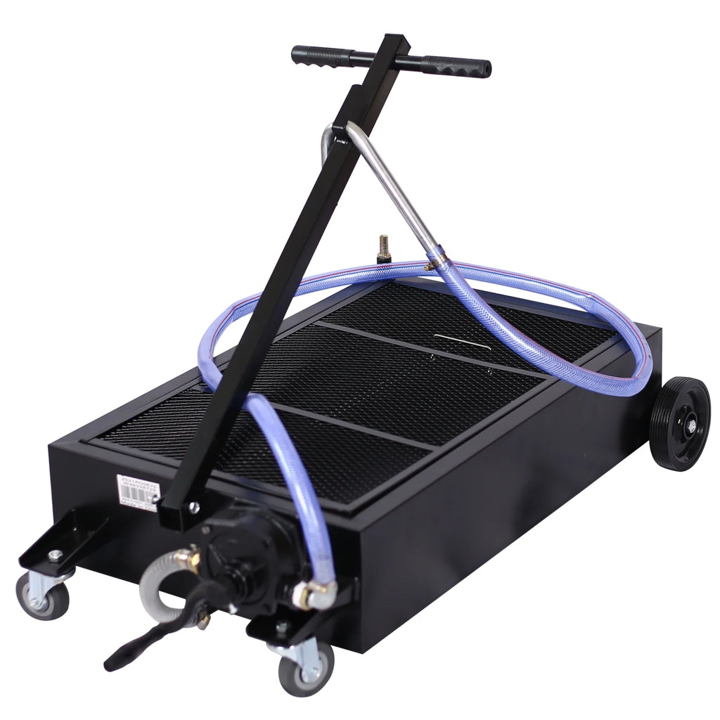 CLEARANCE! 20-Gallon Low-Profile Oil Drain with Pump Truck Oil Drain Pan Dolly