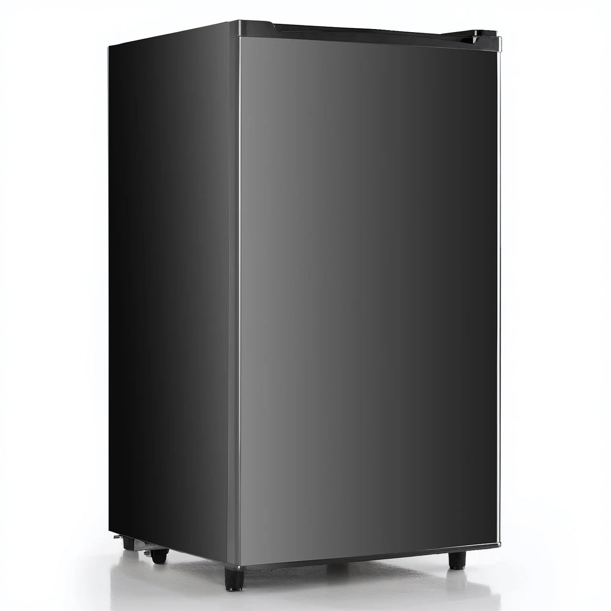 TINKLE WELL 3.2 Cu Ft Mini Fridge with Freezer, Compact Single Door Refrigerator, Energy Efficient, Low Noise, Adjustable Thermostat for Bedroom, Dorm, Office, silver