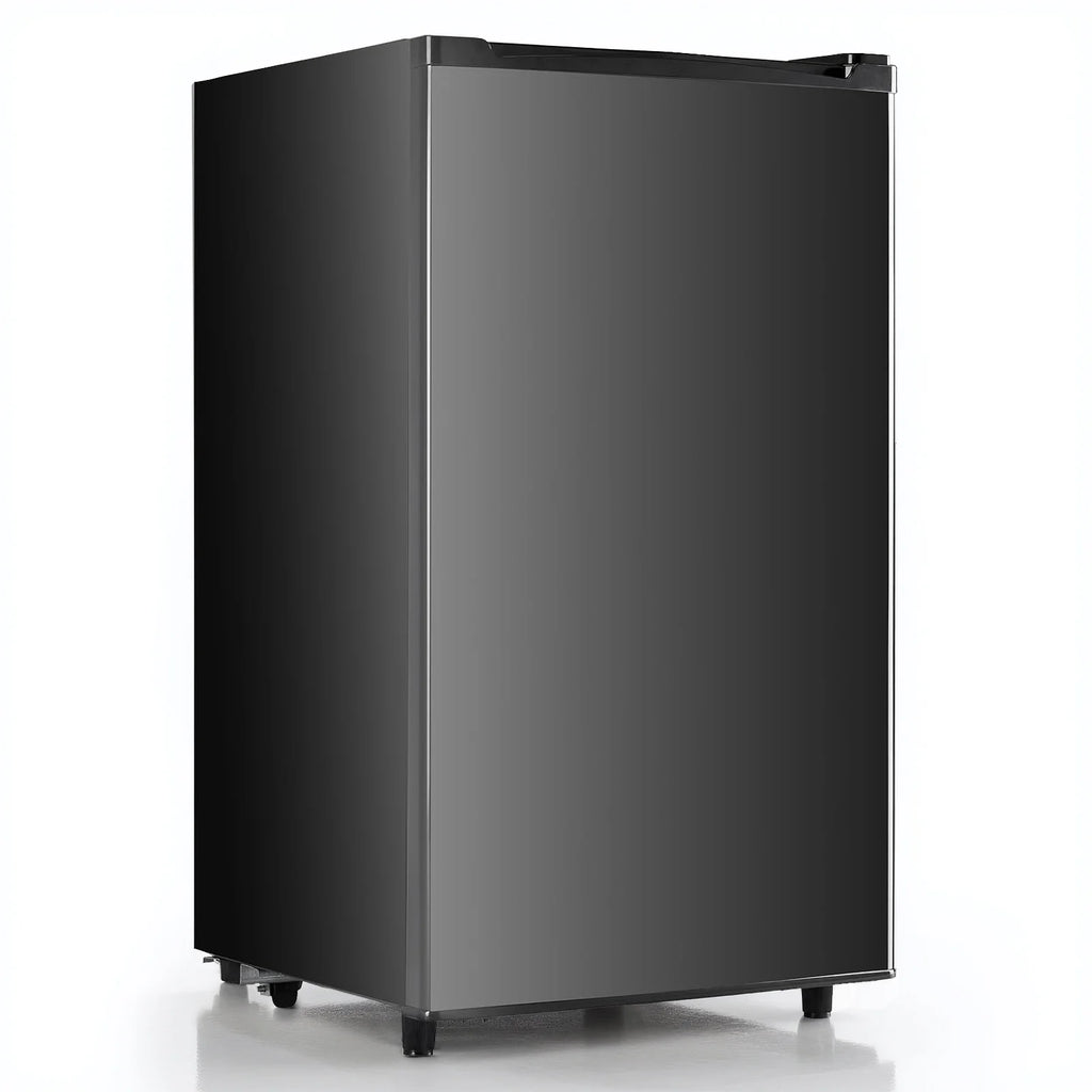 Upgraded Mini Fridge with Freezer, Compact Single Door, 3.2 Cu.Ft , Adjustable Thermostat, Low Noise, Perfect for Bedroom, Dorm, Office, 17.5" D x 17.7" W x 31.5" H, Black