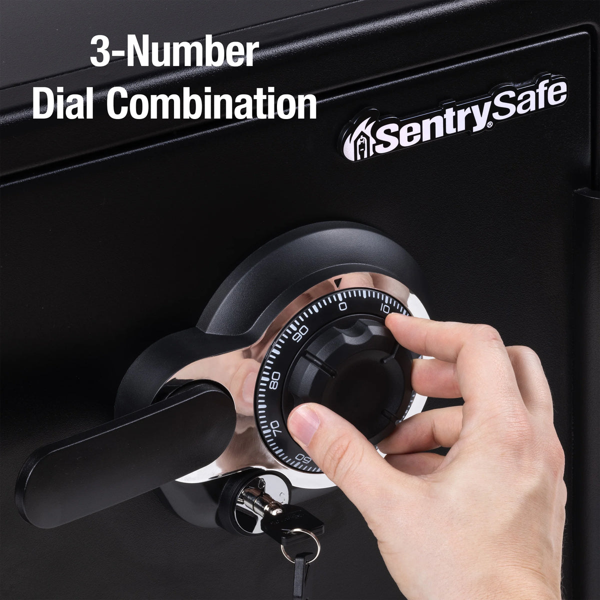 SentrySafe SFW123DTB Fire-Resistant and Water-Resistant Safe with Combination Lock, 1.23 cu. ft.
