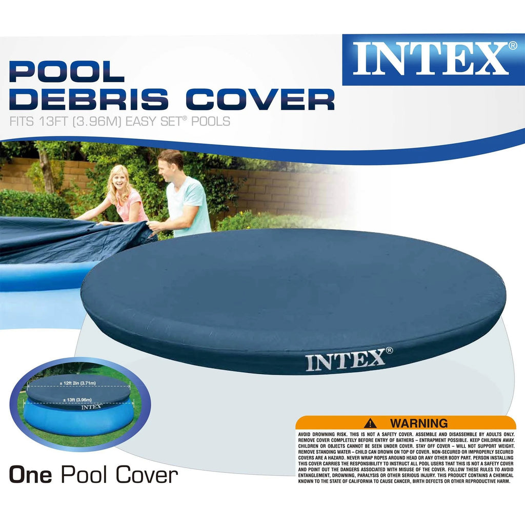 Open Box Intex Easy Set Inflatable Pool, Filter & Pump and Easy Set Pool Cover