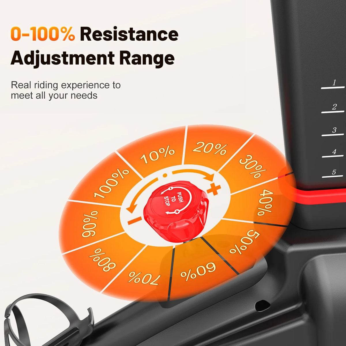 Exercise Bike Indoor Stationary Cycling Bike with 300lbs Weight Capacity,100% Resistance Adjustment Range, Heavy Flywheel, Comfortable Seat Cushion & LCD Monitor