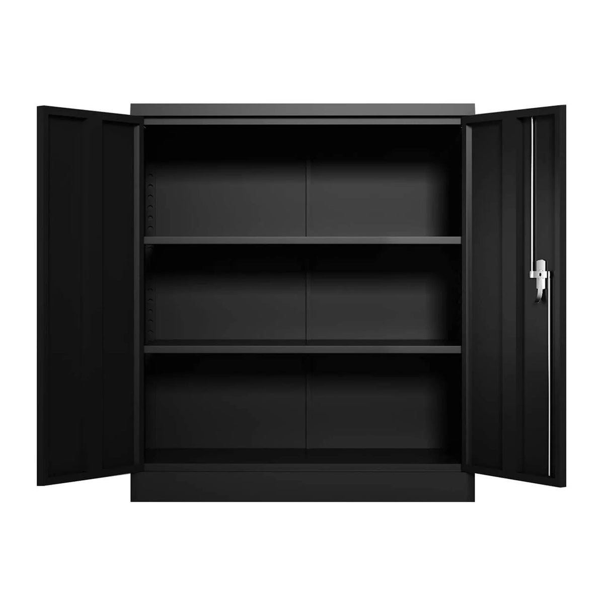 Aobabo 72 Inch Locking Storage Cabinet w/ Adjustable Shelves, Gray