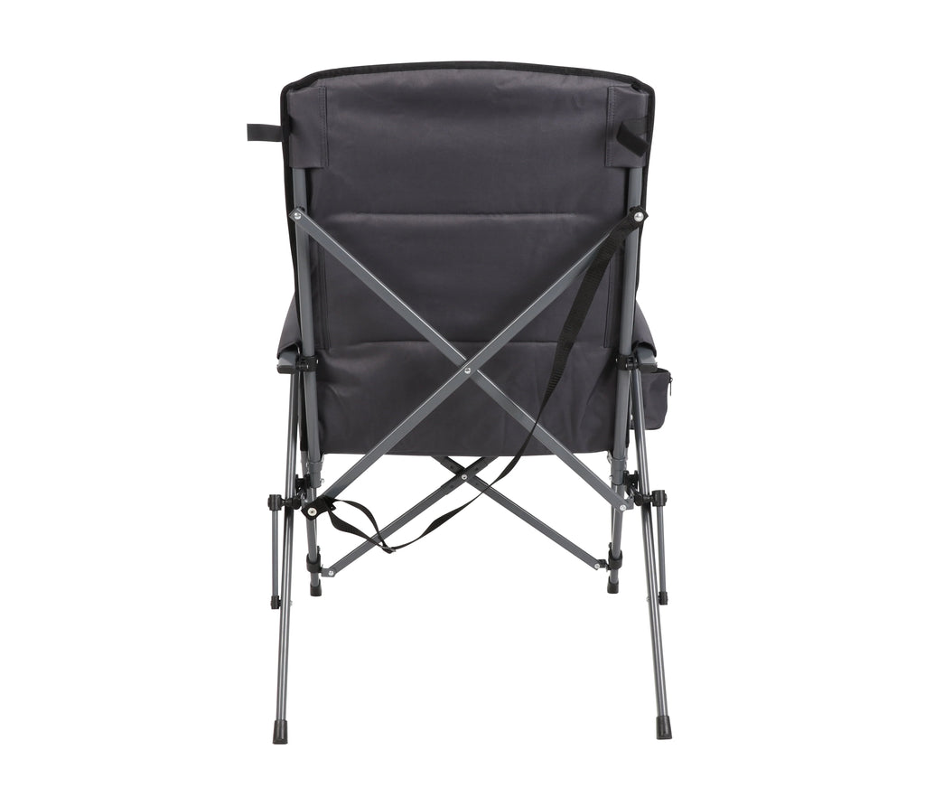 Ozark Trail High Back Hard Arm Camping Chair, Gray
