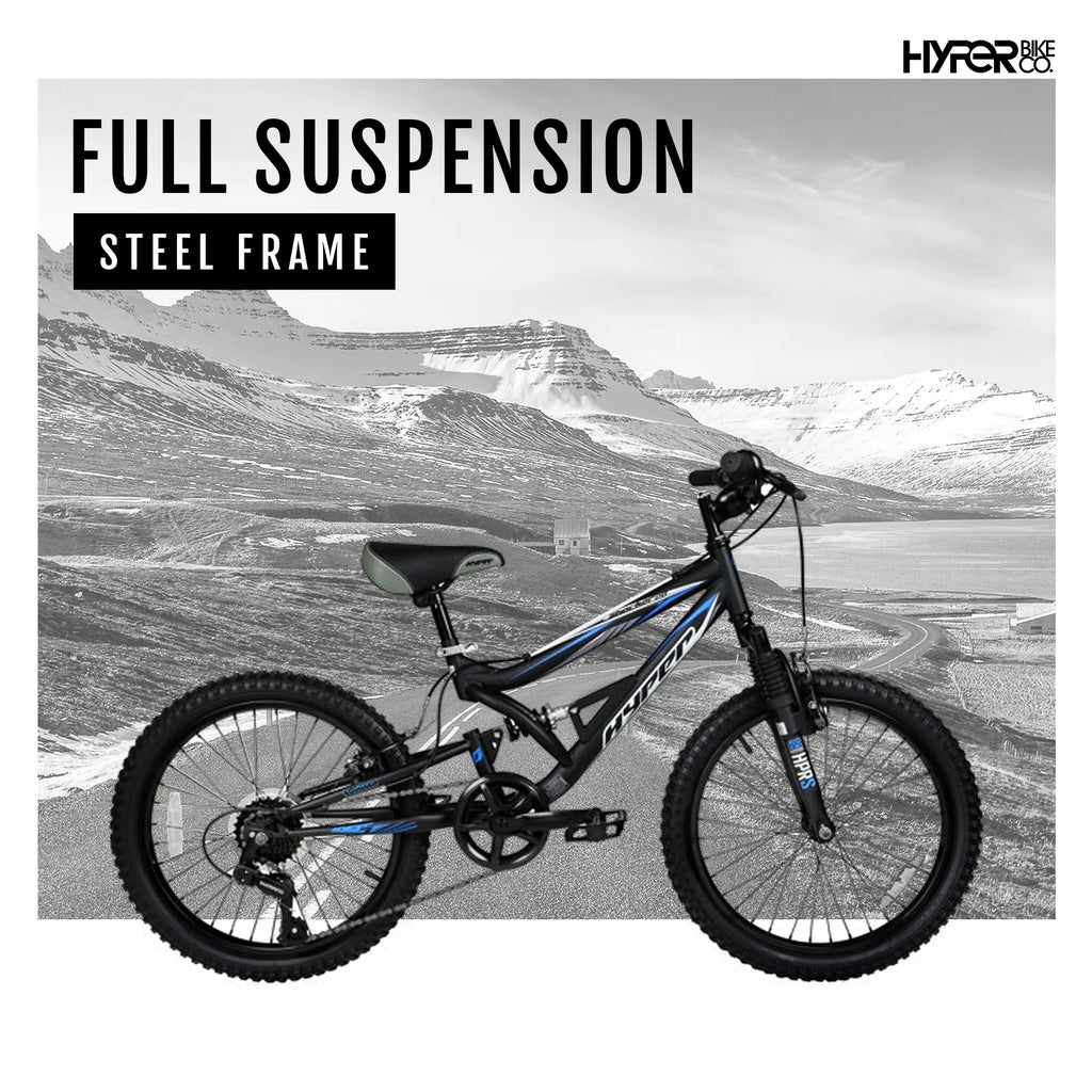 Bicycles 20" Boys Shocker Mountain Bike, Kids, Black