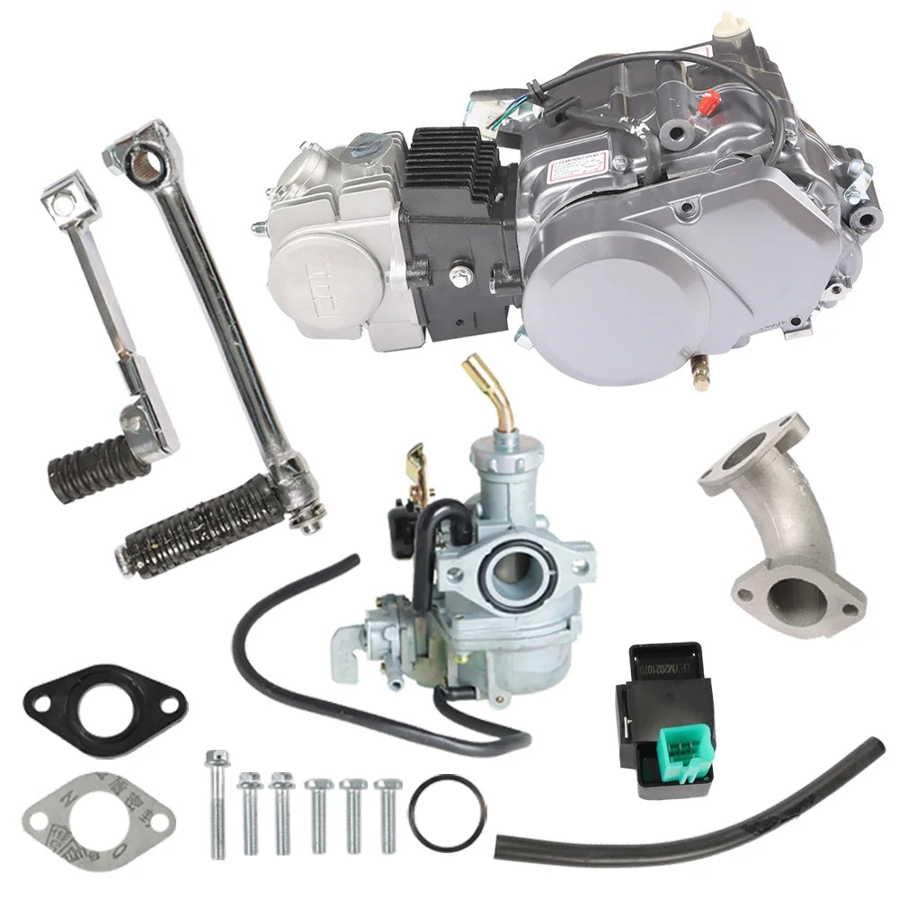 ALL-CARB 125cc 4 Stroke Engine Motor Kit Dirt Pit Bike For Honda CRF50 XR50 Z50