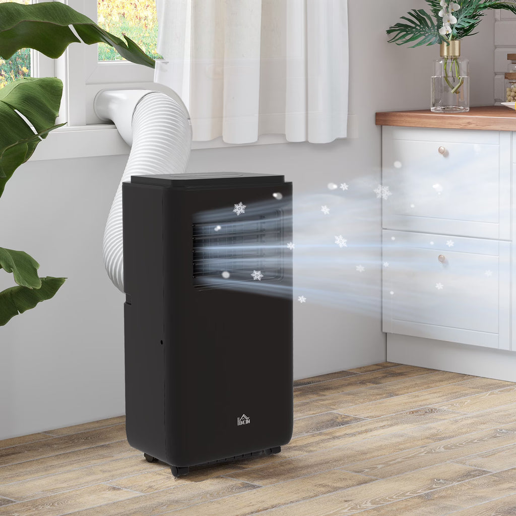 HOMCOM 8000 BTU 344 Sq Ft Portable Air Conditioner, Black