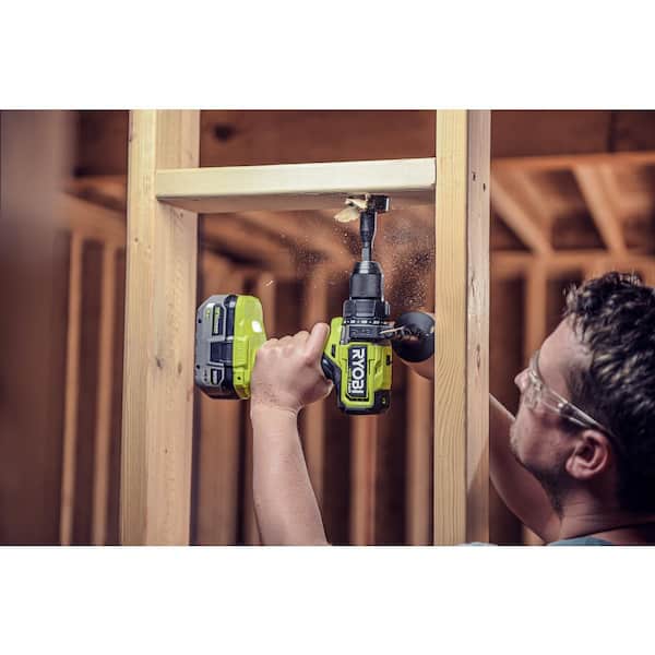 ONE+ HP 18V Brushless Cordless 1/2 in. Hammer Drill Kit with (1) 4.0 Ah High Performance Battery, Charger, and Tool Bag
