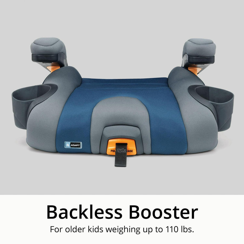 Chicco KidFit Adapt Plus 2-in-1 Belt Positioning Booster Car Seat - Vapor (Grey). New