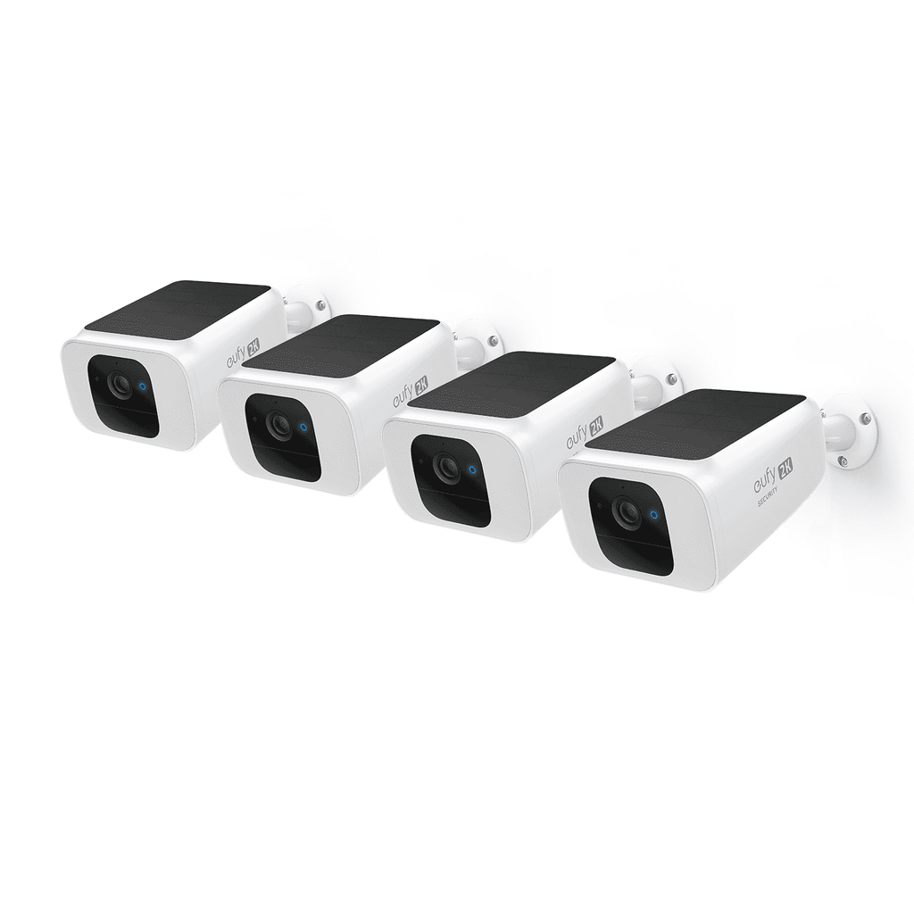Eufy SoloCam S230 Solar Security Camera S40, 4K UHD, 4-Cam Kit, White, 4-Pack