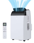 14000 BTU Portable Air Conditioner for Bedrooms up to 750 sq.ft,Standing AC Unit with Cooling,Dehumidifier & Fan Modes,Remote Control,24H Timer,Sleep Mode,Includes Installation Kit