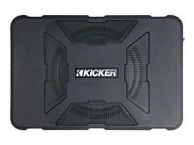 Kicker Wireless Compact Powered Car Subwoofer, Black, 8"