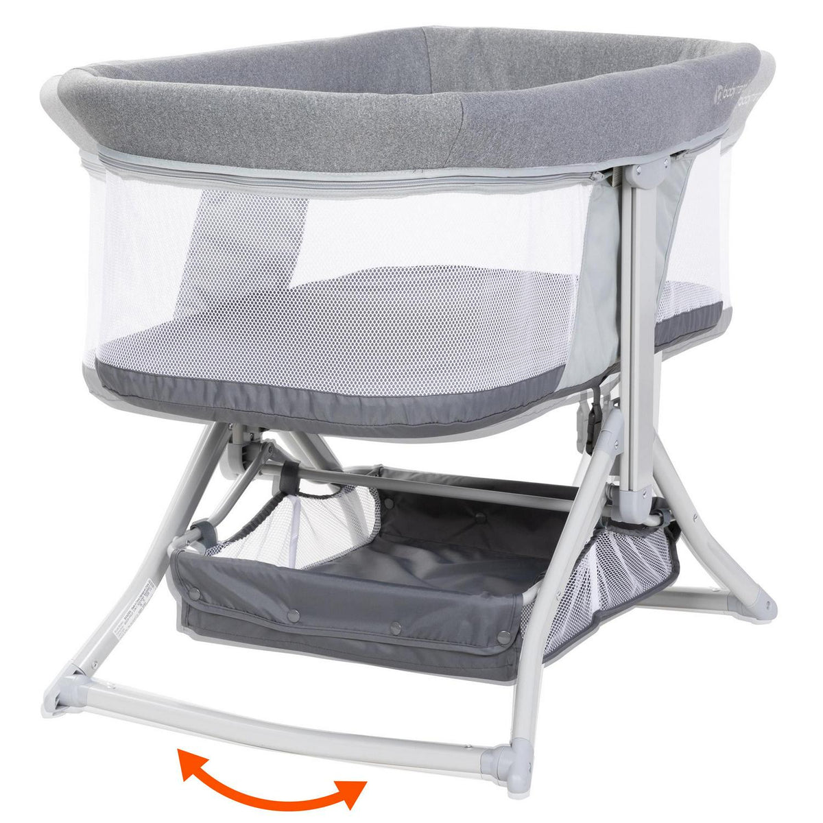 Baby Trend Quick Fold 2-in-1 Rocking Bassinet with Travel Bag - Shadow Stone Grey