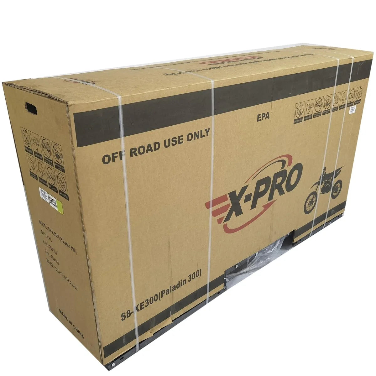 X-Pro Paladin 300 EFI Dirt Bike with 6-Speed Manual Transmission and Balance Shaft and Dual Overhead Camshaft (DOHC) with Four Valves Engine, Electric Start! Big 21"/18" Wheels!