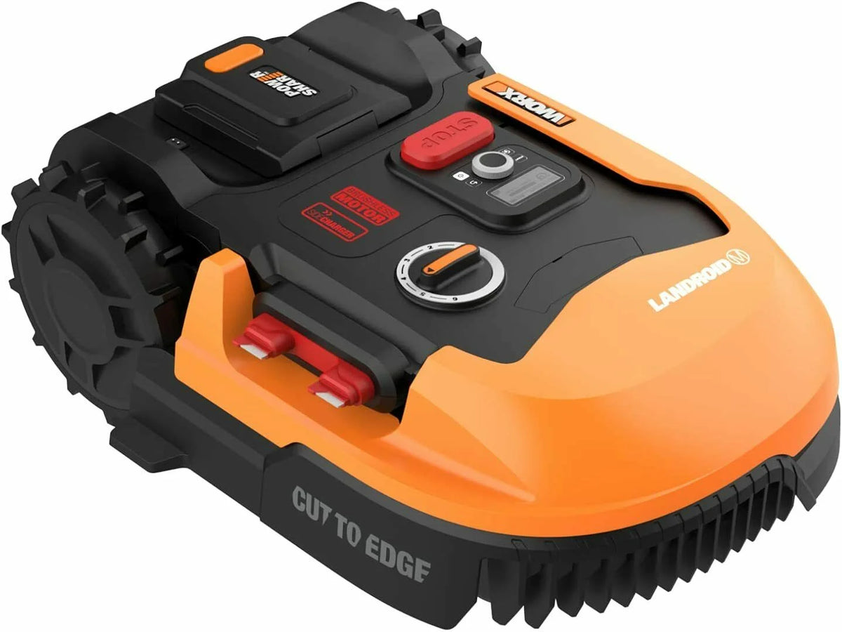 Restored Worx WR147 Landroid M 20V Robotic Lawn Mower (1/4 Acre) (Battery & Charger Included) (Refurbished)