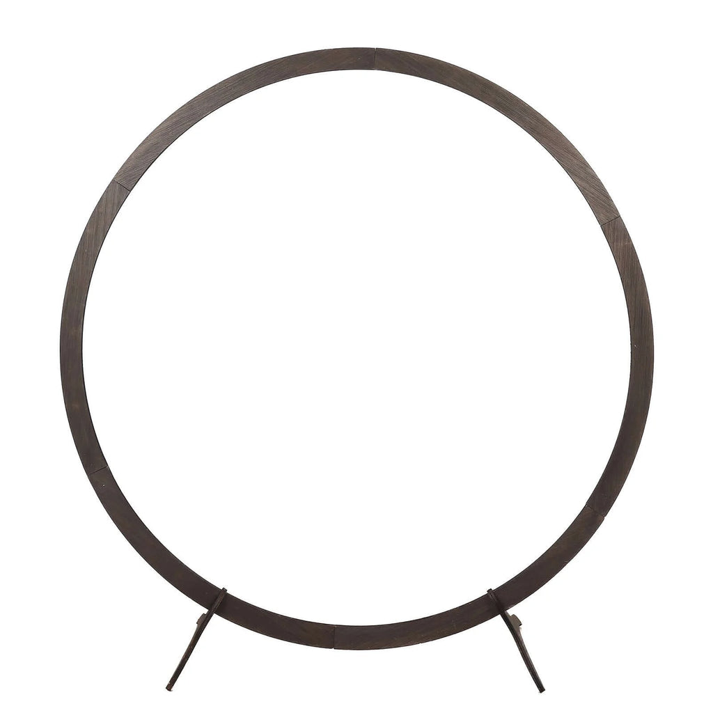 Efavormart 7FT Rustic Square Wedding Arch Wooden Backdrop Stand, Wedding Ceremony Arch - Brown
