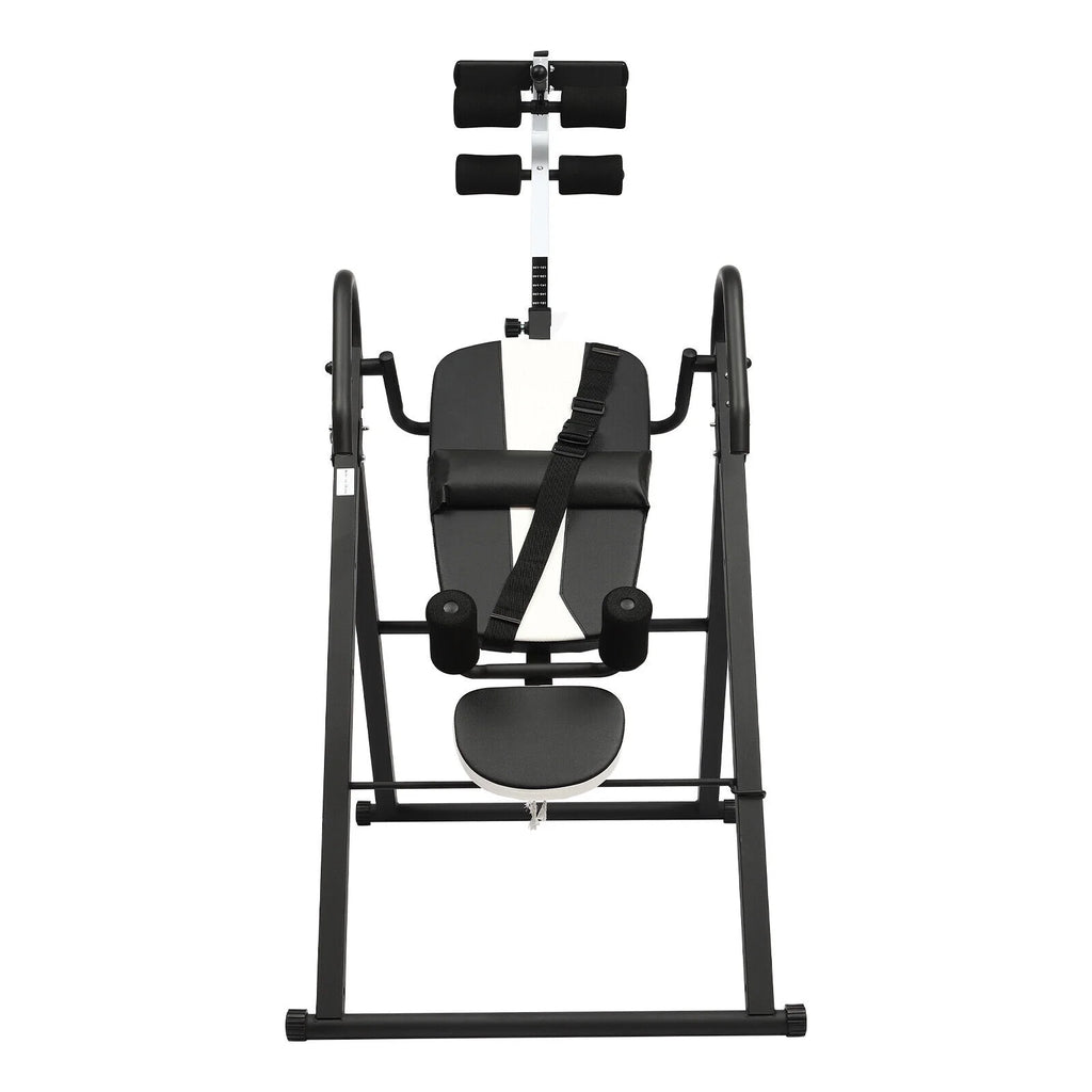 Foldable Inversion Table Teeter Advanced Back Pain Ankle Relief Gravity Fitness