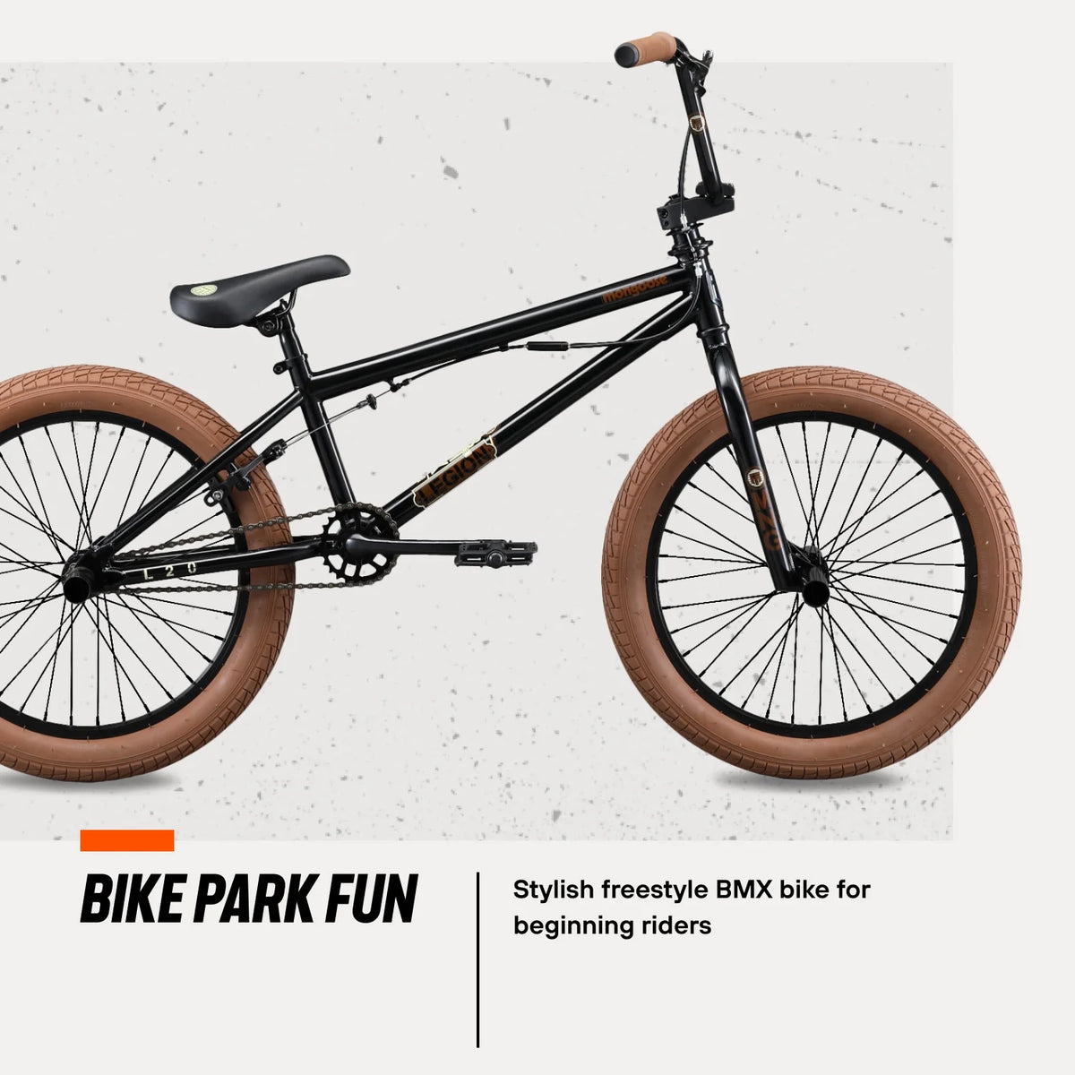Mongoose Legion L20 Freestyle BMX Bike, 20- in Wheel, Ages 8 and up, Blue