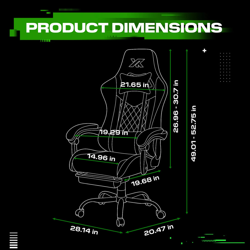 X Rocker Apex PC Gaming Chair with Massage Function and Footrest, Red