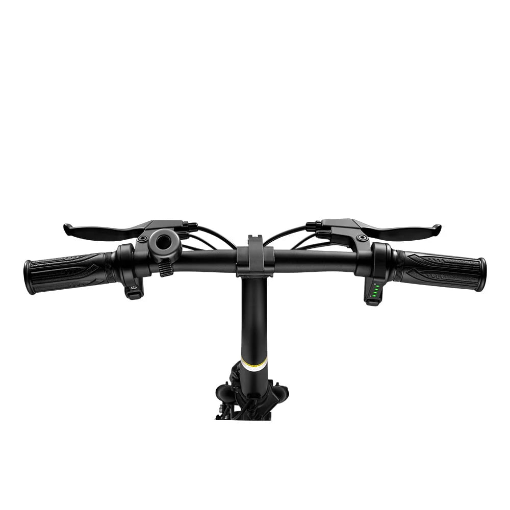 D DYU 14" Folding Electric Bike for Adults Teens, 15.5MPH Cruiser E Bike, 250W 36V/10AH, Pedal-Assist, Step-Through Frame Electric Commuter Bike, Complies to UL2849