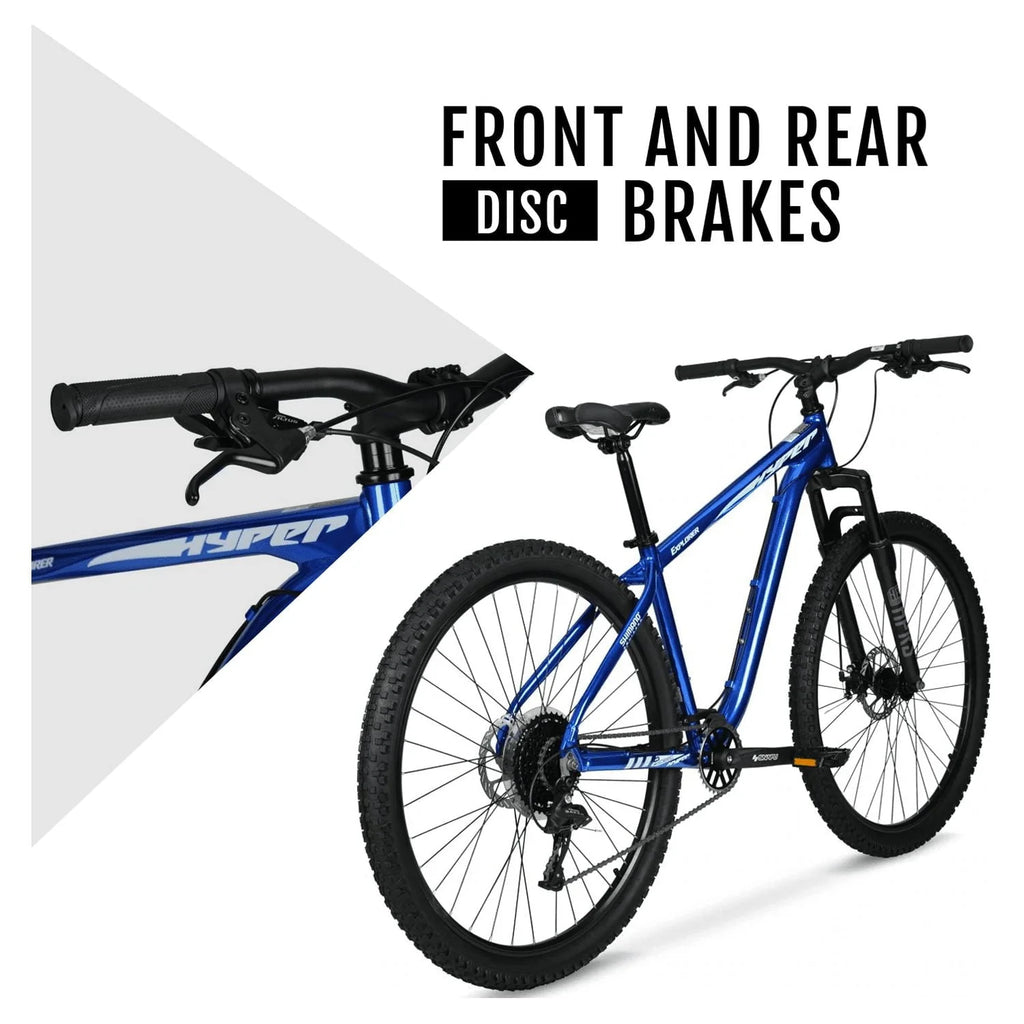 Hyper Bicycle Men's 29" Explorer Mountain Bike, Hard Tail, Blue
