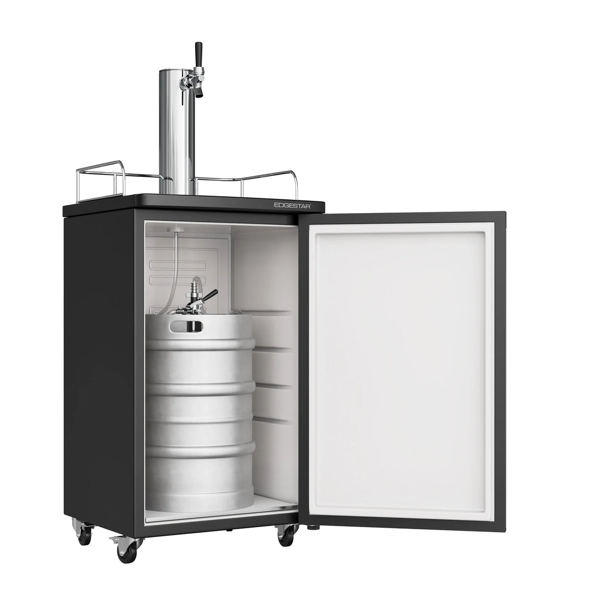 Edgestar Kc2000twin 20" Wide Dual Tap Kegerator For Full Size Kegs - Stainless Steel