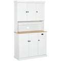 HomCom 71" Kitchen Pantry Storage Cabinet Microwave Oven Stand with Storage