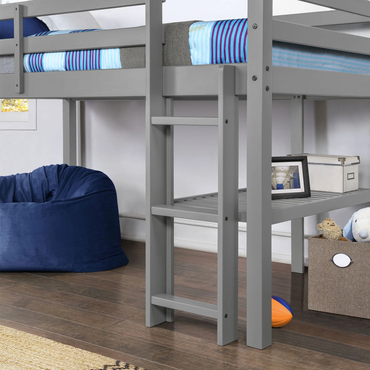 Better Homes & Gardens Twin Loft Bed with Shelf