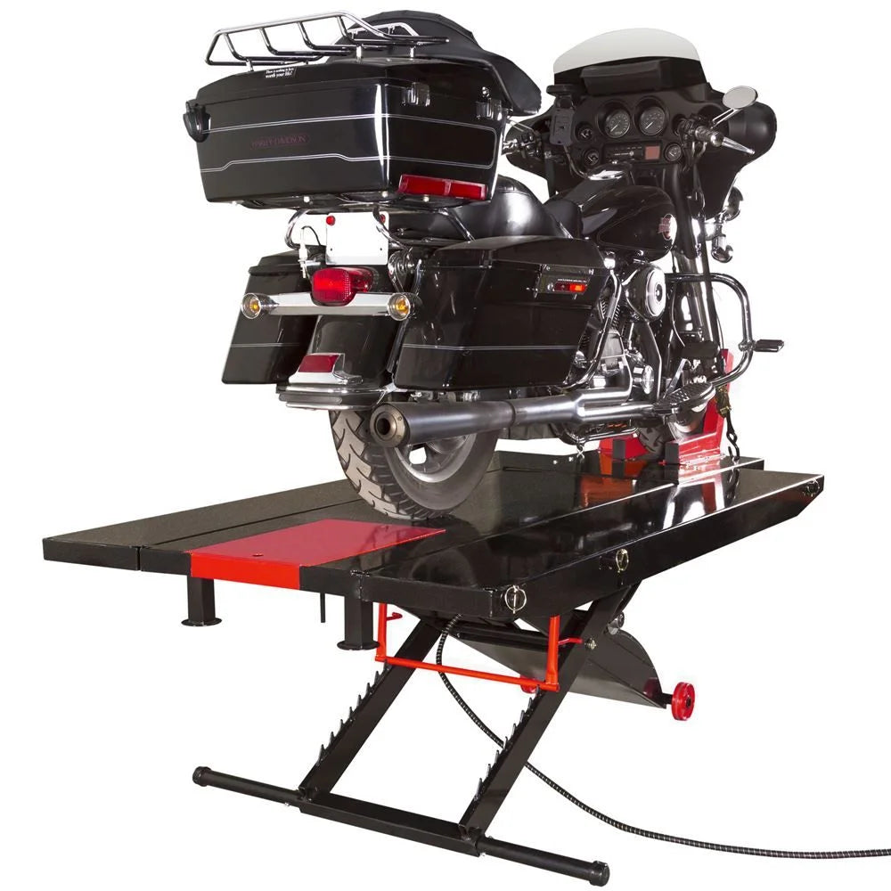 Black Widow BW-PROLIFT-HDXW ProLift Motorcycle Lift Table with Center Jack