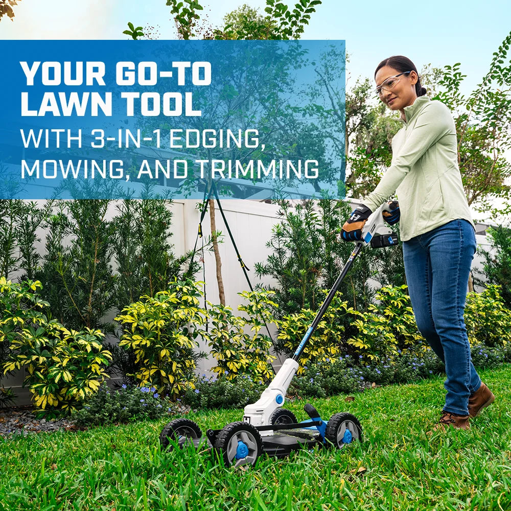 HART 20V 12" Cordless Trim Mower Kit, (1) 4.0Ah Lithium-Ion Battery