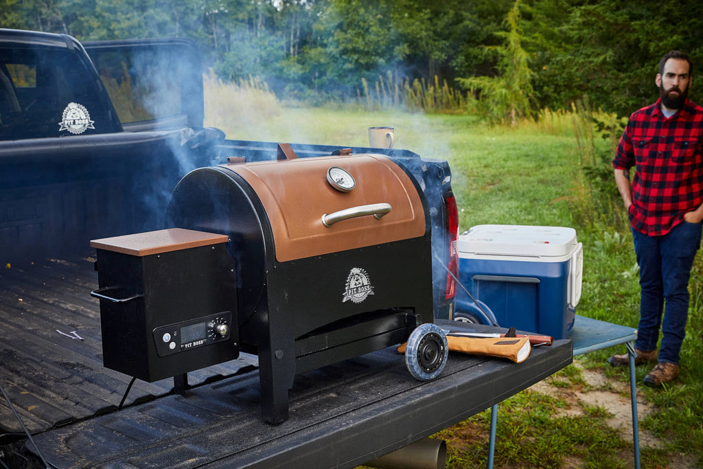 Pit Boss 340 Sq. in. Portable Tailgate, Camp Pellet Grill with Folding Legs