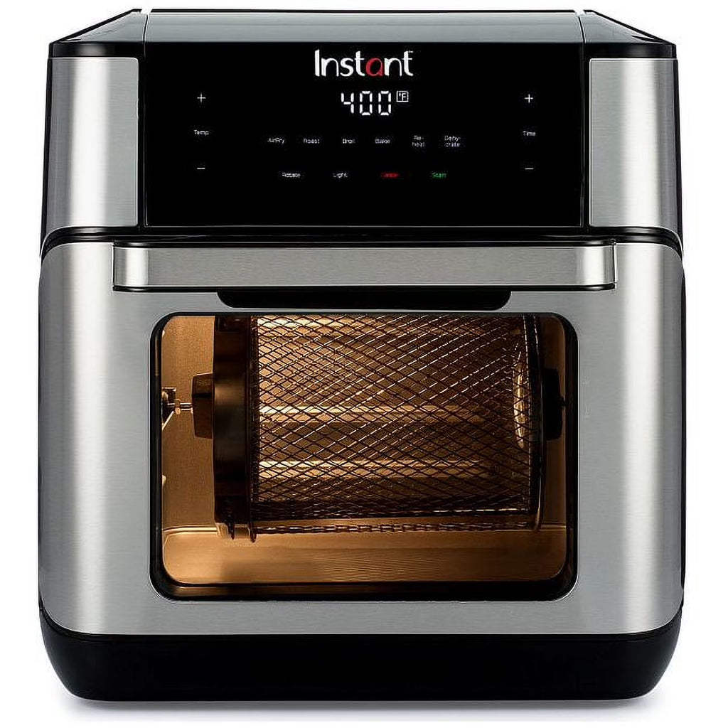 Instant Pot Vortex Plus 10-Quart Air Fryer Oven with 7-in-1 Cooking Functions and Accessories Included, Stainless Steel