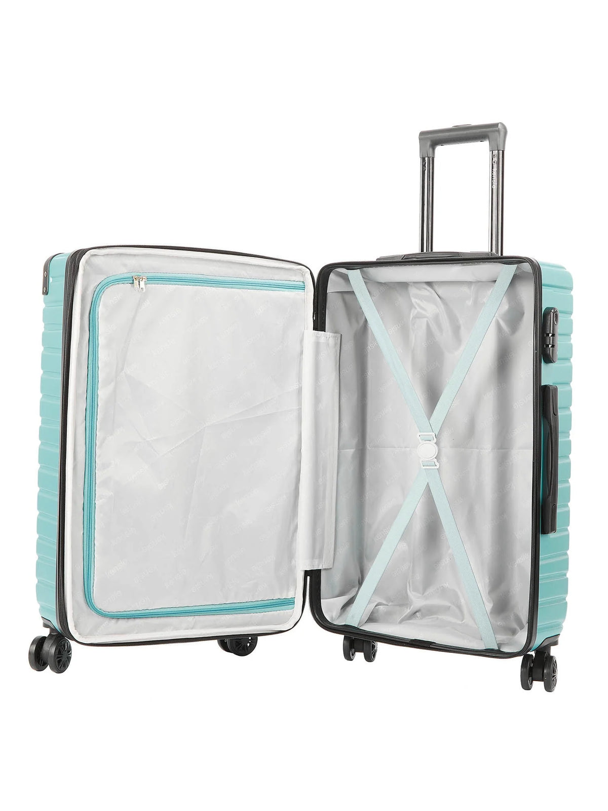 Kensie 3 Pc. Hardside Expandable Luggage Set, Teal