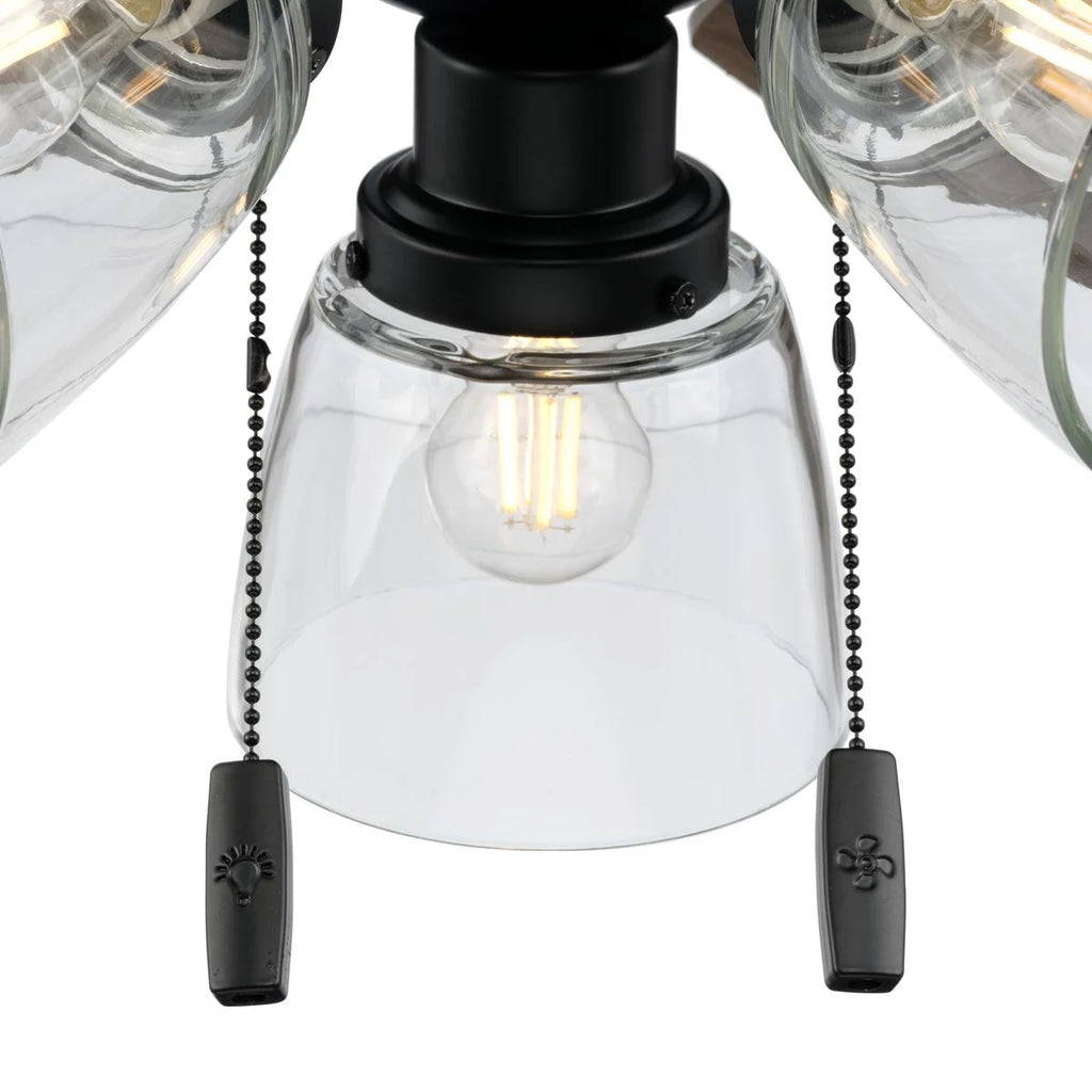 Better Homes & Gardens 52" Bronze Transitional Ceiling Fan, 5 Reversible Blades, 3 LED Bulbs Included