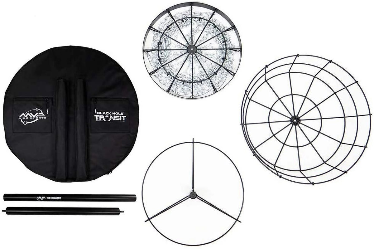 MVP Black Hole Lite 24-Chain Disc Golf Basket w/ Transit Bag