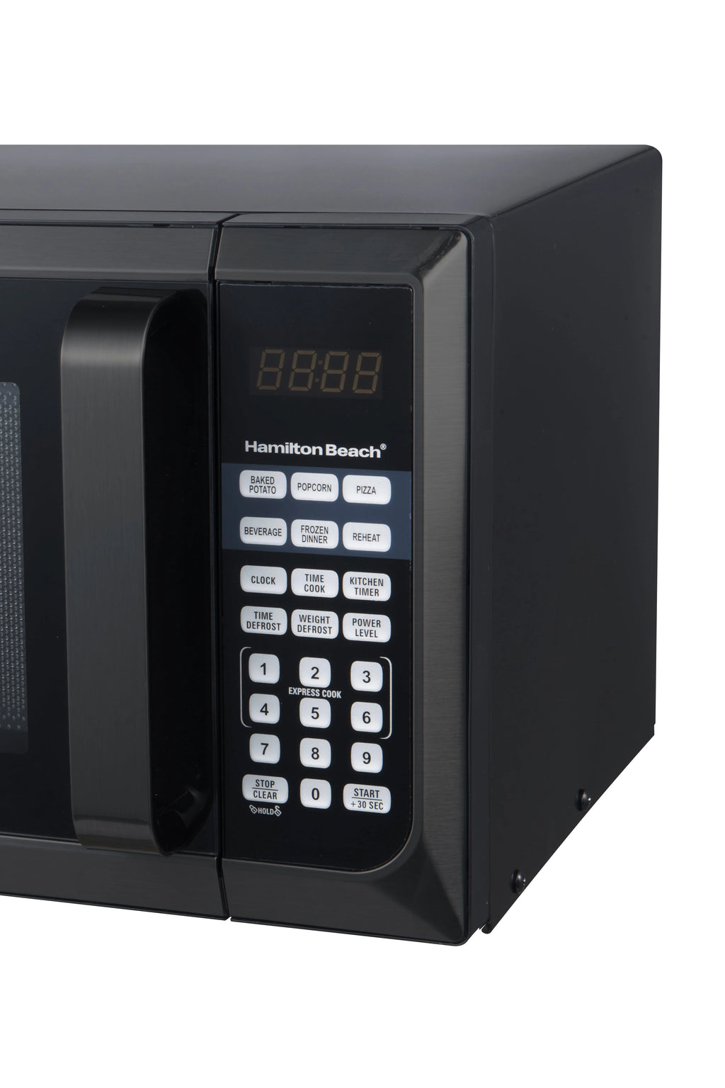 Hamilton Beach Stainless Steel 0.9 Cu. Ft. Black Microwave Oven