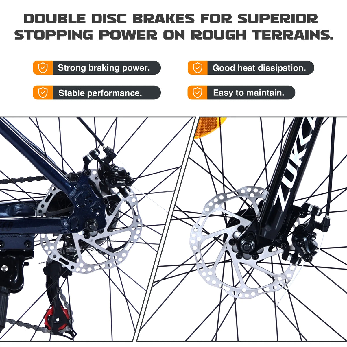 27.5 Inch Mountain Bike, 21 Speed Mountain Bicycle with Front Suspension and Aluminum Alloy Frame for Men Women Boys and Girls, Blue