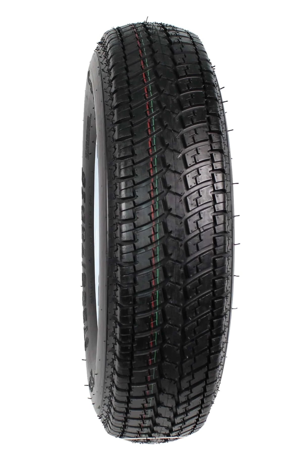 2-pack trailer tires on rim ST205/75D15 205/75 D 15 inch LRC 5-hole white spokes  1